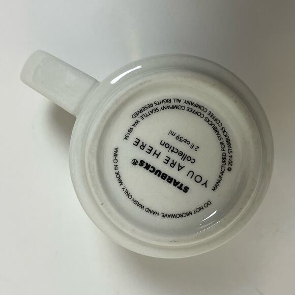 New York NY Starbucks mini Mug Cup DEMI 2oz ORNAMENT You Are Here Collection - Picture 3 of 5